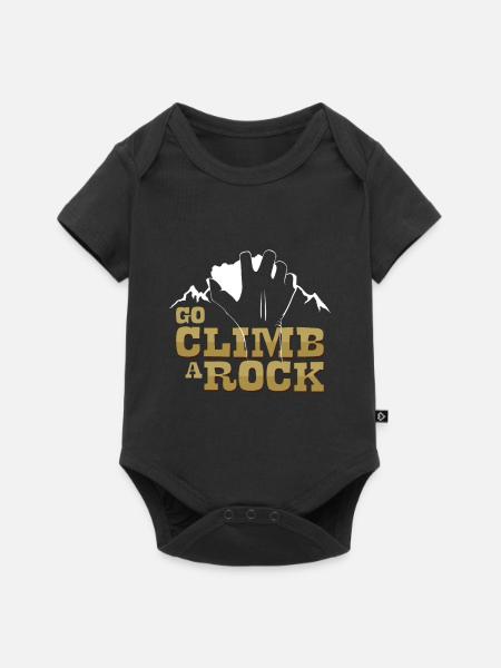 Bergsteigen - Baby Premium Kurzarmbody - Schwarz