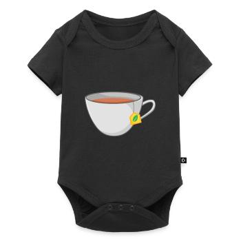 thé - Body à manches courtes Premium Bébé - noir - Devant