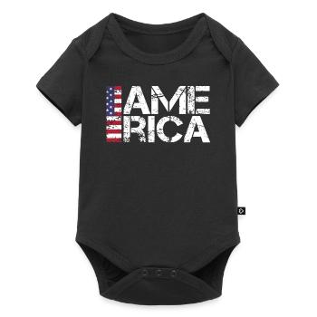 America Fan - Baby Premium short-sleeve bodysuit - black - Front