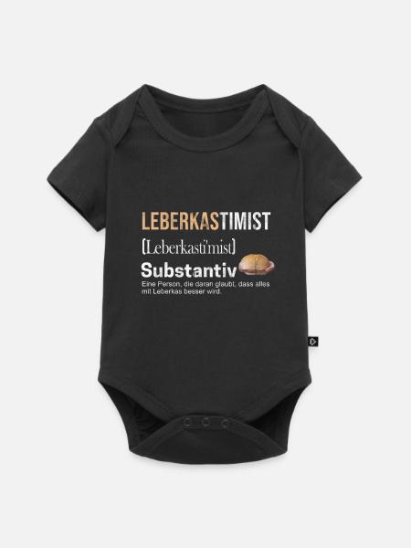 Leberkas - Baby Premium Kurzarmbody - Schwarz