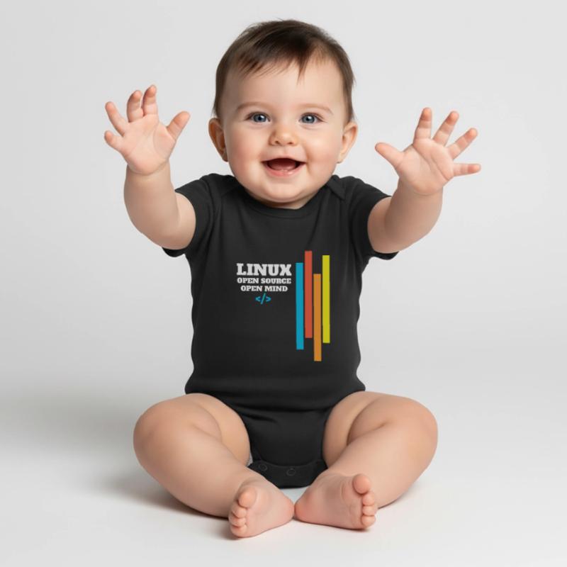 Linux programmer administrator gift Baby Premium short-sleeve bodysuit