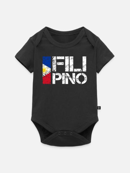 Filipino - Baby Premium Kurzarmbody - Schwarz