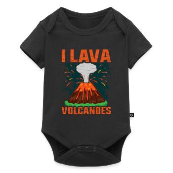 volcan - Body à manches courtes Premium Bébé - noir - Devant