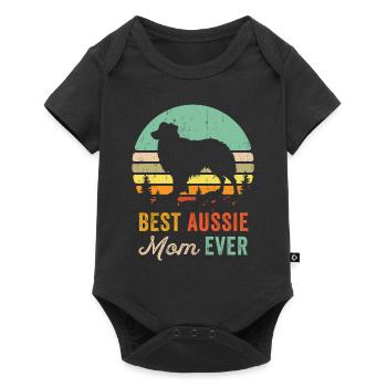 Chemise Best Australian Shepherd Mama Mom - Vintage - Body à manches courtes Premium Bébé - noir - Devant
