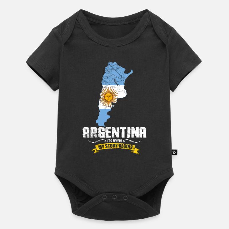Argentine - Body à manches courtes Premium Bébé - noir