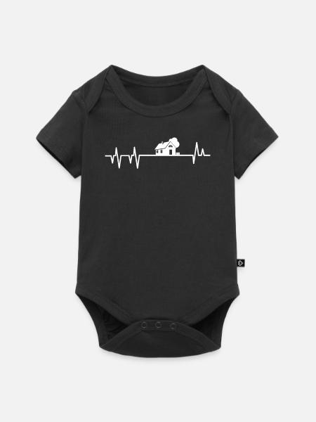 Immobilienmakler - Baby Premium Kurzarmbody - Schwarz