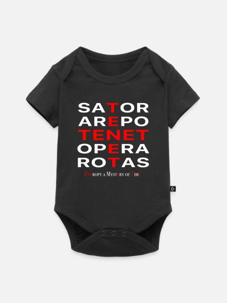 Palindrom Tenet Sator Arepo Opera Rotas Geschenk - Premium kortærmet baby-body  - sort
