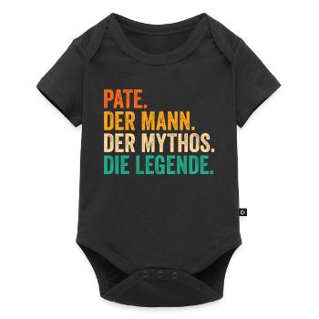 Pate Der Mann Der Mythos Die Legende Geschenkidee - Baby Premium Kurzarmbody - Schwarz - Vorne
