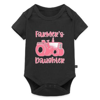 Tracteur agricole fille - Body à manches courtes Premium Bébé - noir - Devant