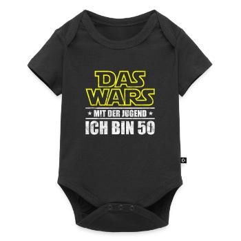 50 Geburtstag das wars mit der Jugend - Baby Premium Kurzarmbody - Schwarz - Vorne