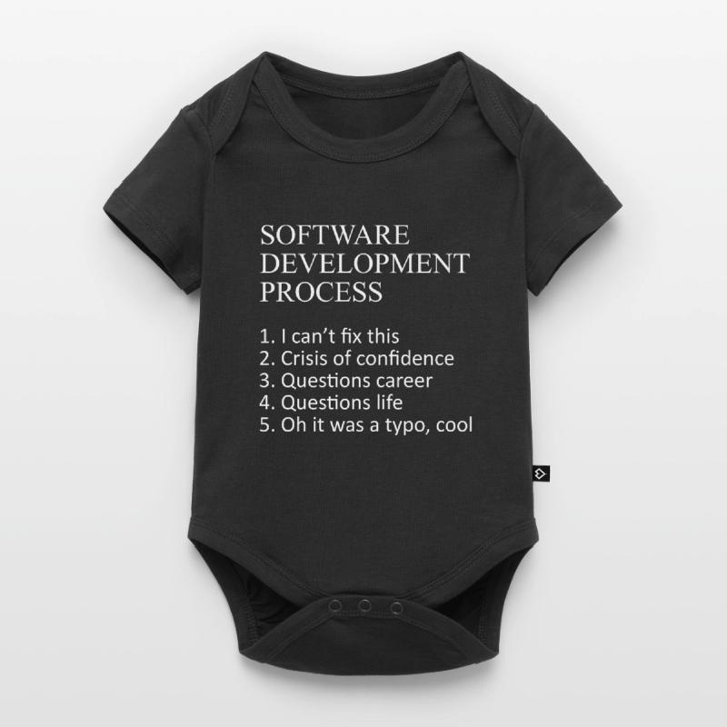 Web Developer Software Development Process Javascr Baby Premium short-sleeve bodysuit