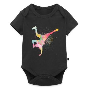 Art vintage de breakdance - Body à manches courtes Premium Bébé - noir - Devant