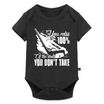 Hockey Hockey drôle - Body à manches courtes Premium Bébé - noir - Devant