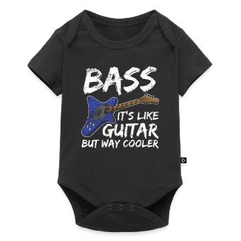 Bass guitar musician bass player - Baby Premium short-sleeve bodysuit - black - Front