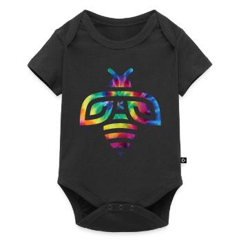 Tie Dye Bee Beekeeper Honey Bee - Baby Premium short-sleeve bodysuit - black - Front