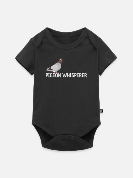 Tauben Flüsterer - Baby Premium Kurzarmbody - Schwarz