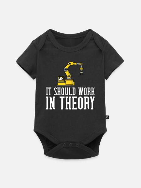 Robotik Roboter Robotertechnik Elektronik - Baby Premium Kurzarmbody - Schwarz