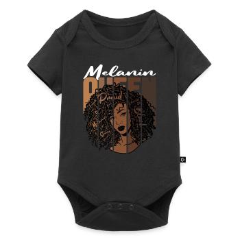 Mélanine Reine Fière Forte Cadeau Femme Noire - Body à manches courtes Premium Bébé - noir - Devant