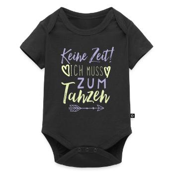 Tanzen Spruch lustig - Baby Premium Kurzarmbody - Schwarz - Vorne