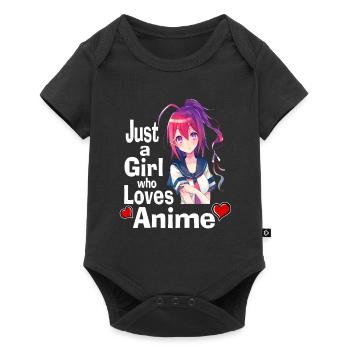 Chemise Manga Anime Teenage Girl - Juste une fille - Body à manches courtes Premium Bébé - noir - Devant