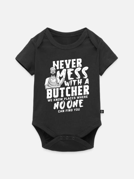 Metzger - Baby Premium Kurzarmbody - Schwarz
