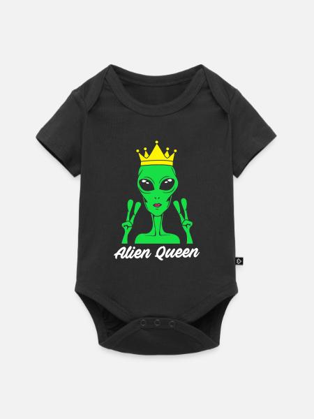 Alien Königin - Baby Premium Kurzarmbody - Schwarz