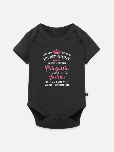 Juristin Jura Rechtsanwalt Jurist Anwalt Geschenk - Baby Premium Kurzarmbody - Schwarz