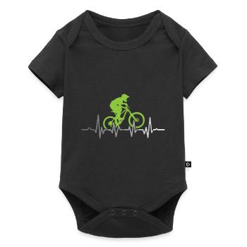 VTT vélo mtb bike VTT downhi - Body à manches courtes Premium Bébé - noir - Devant