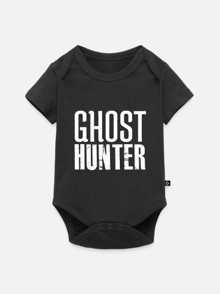 Ghost hunter paranormal - Baby Premium Kurzarmbody - Schwarz
