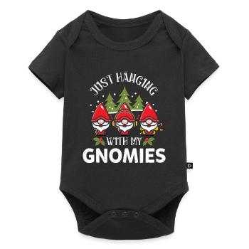 Accrocher avec mes gnomies Christmas Gnom Xmas - Body à manches courtes Premium Bébé - noir - Devant