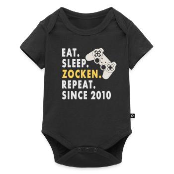 Eat Sleep gambling Since 2010 design for gamers - Baby Premium Kurzarmbody - Schwarz - Vorne