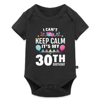 30th birthday - Baby Premium short-sleeve bodysuit - black - Front
