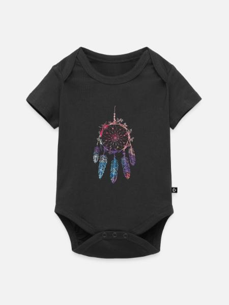 Traumfänger - Baby Premium Kurzarmbody - Schwarz