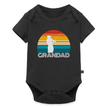 Fishing Gifts For GRANDAD - Baby Premium Kurzarmbody - Schwarz - Vorne