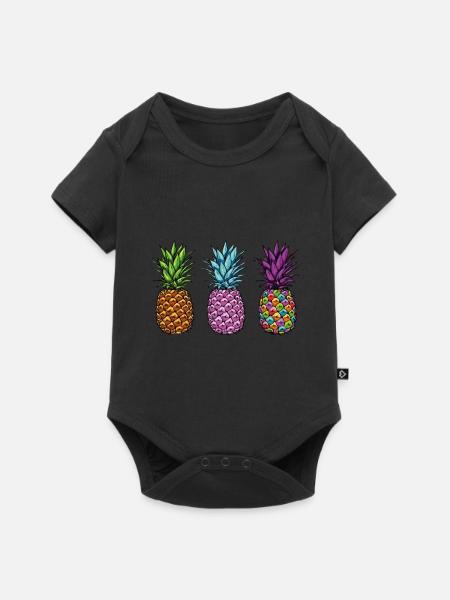 Pineapple - Baby Premium Kurzarmbody - Schwarz