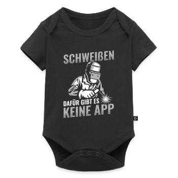 Schweißen Schweißer Schweissen - Baby Premium Kurzarmbody - Schwarz - Vorne