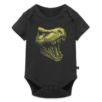 Idée cadeau dinosaure amoureux des dinosaures - Body à manches courtes Premium Bébé - noir - Devant