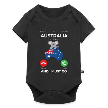 Australia is Calling Holiday Gift - Baby Premium short-sleeve bodysuit - black - Front