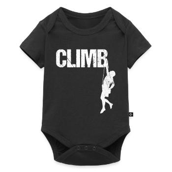 Climb Escalade Climber en rappel Design alpinisme - Body à manches courtes Premium Bébé - noir - Devant