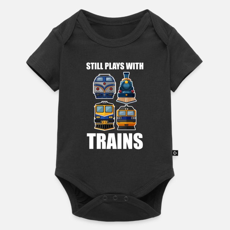 train - Body à manches courtes Premium Bébé - noir