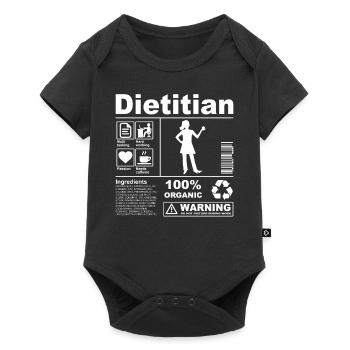 Description du produit diététiste - Body à manches courtes Premium Bébé - noir - Devant