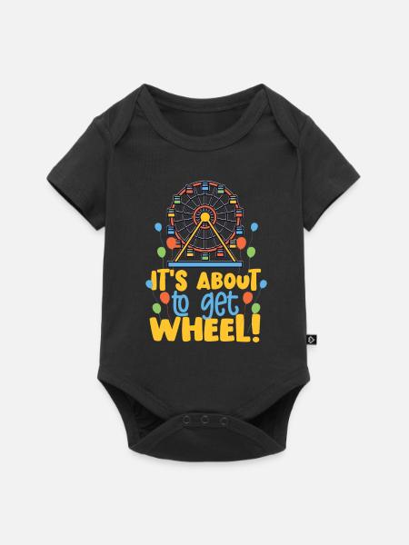 Riesenrad Geschenk - Baby Premium Kurzarmbody - Schwarz