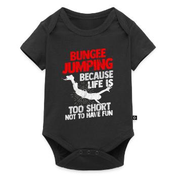 Bungee jumping - Baby Premium short-sleeve bodysuit - black - Front