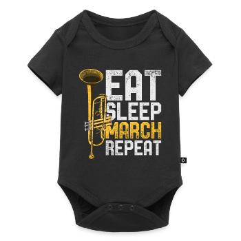 Trompette - Body à manches courtes Premium Bébé - noir - Devant