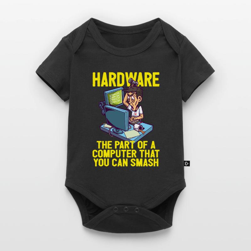 Smash PC Hardware Debugging IT Coder Informatics Baby Premium short-sleeve bodysuit