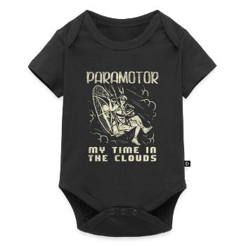 Parapente motorisé par paramoteur - Body à manches courtes Premium Bébé - noir - Devant