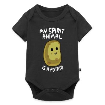 my spirit animal is a potato potato potatoes - Baby Premium short-sleeve bodysuit - black - Front