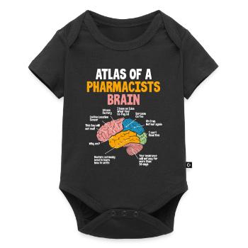 Pharmacists brain Pharmacy Technician Stud - Baby Premium Kurzarmbody - Schwarz - Vorne