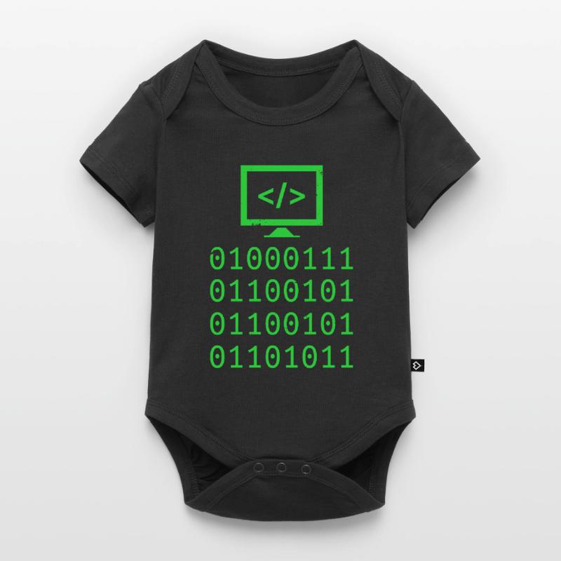 Cadeau de programmation de codage de code binaire Body à manches courtes Premium Bébé