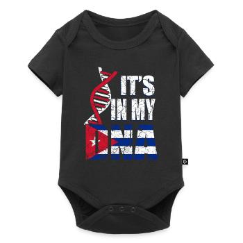 Kuba ist in meiner DNA - Baby Premium Kurzarmbody - Schwarz - Vorne
